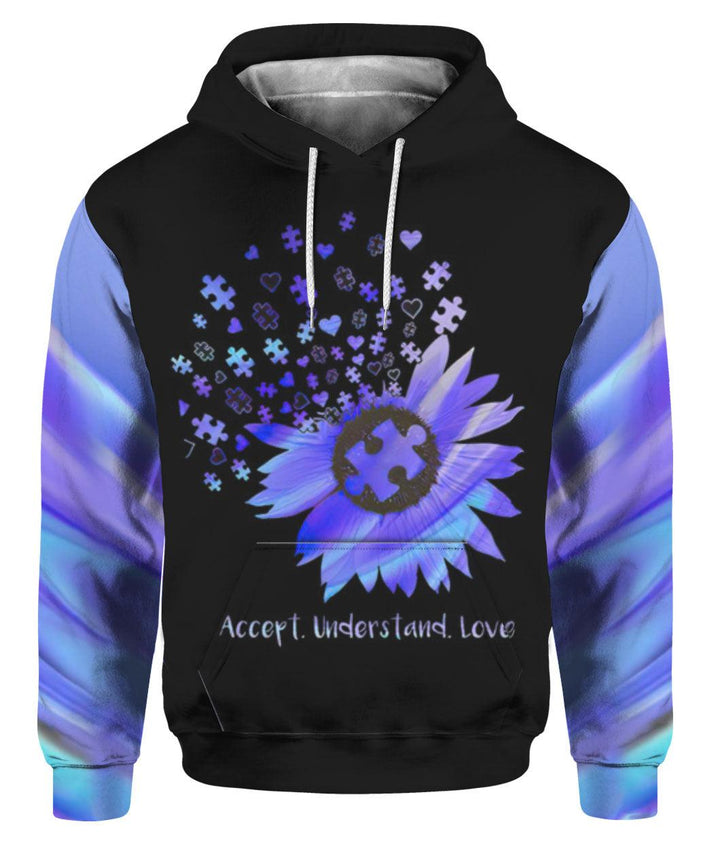 Autism Mom Accept Understand Love 3D All Over Print | For Men & Women | Adult | HP1549-BehighStyle