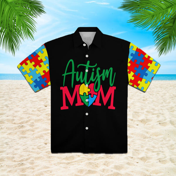 Autism Mom Super Mom Hawaiian Shirt | For Men & Women | HW2519