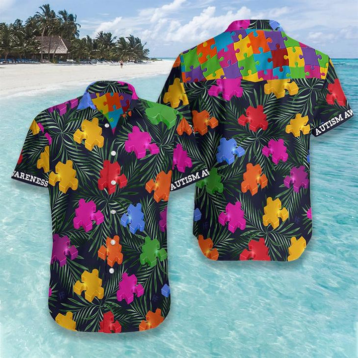 Autism Tropical Hawaiian Shirt | For Men & Women | HW2092-BehighStyle