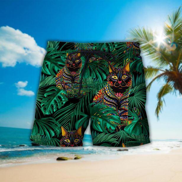 Awesome Cat Hawaiian Shirt Set | For Men & Women | HS159-BehighStyle