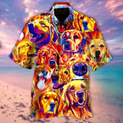 Awesome Golden Retriever Hawaiian Shirt | For Men & Women | HW1317-BehighStyle