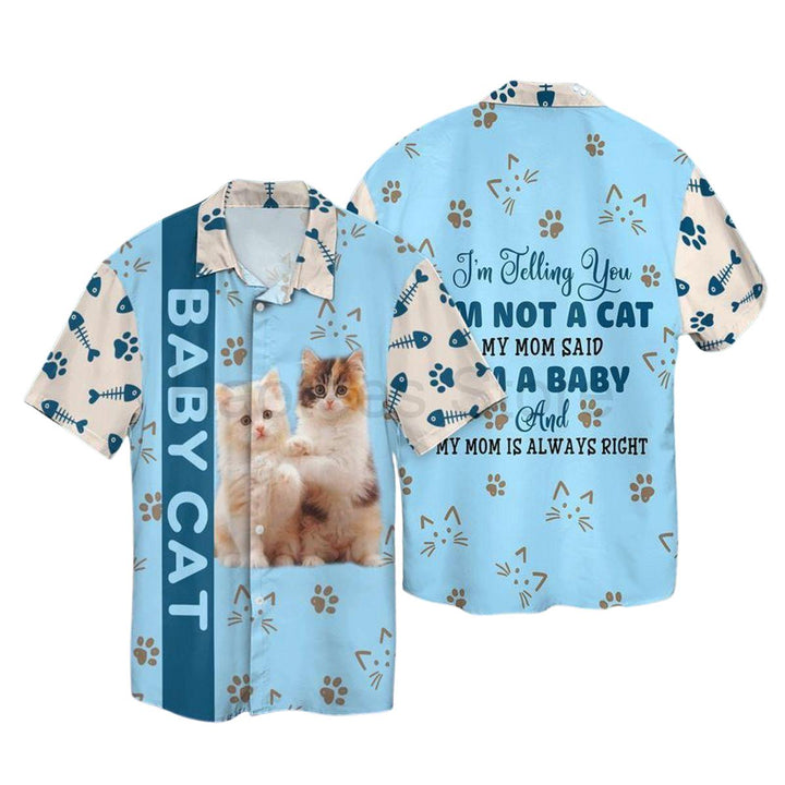 Baby Cat I Am Telling You Hawaiian Shirt | For Men & Women | HW2545-BehighStyle