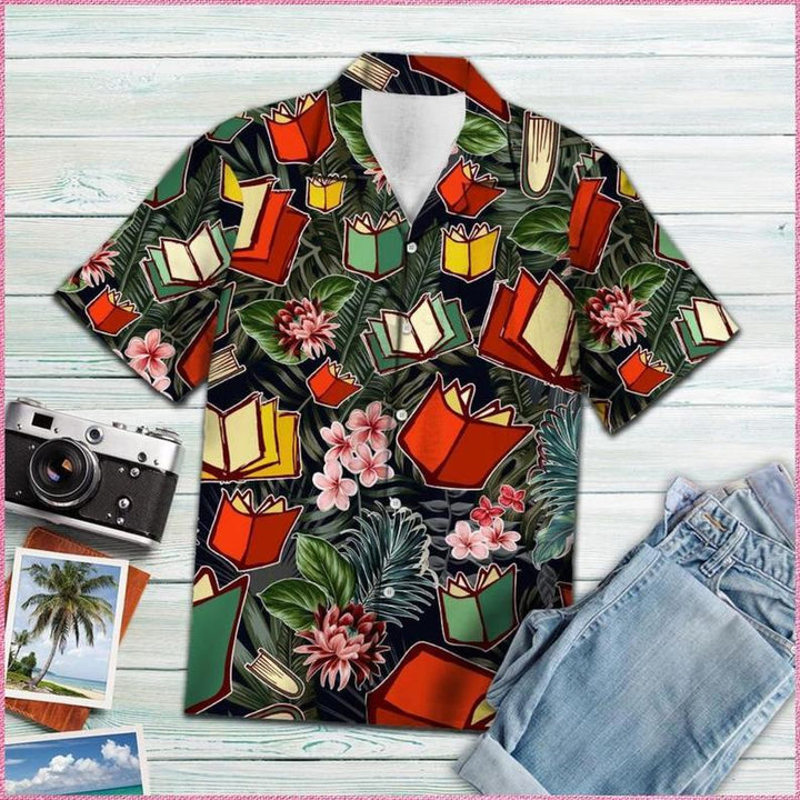 Back To School Book Tropical Aloha Hawaiian Shirt | For Men & Women | HW960-BehighStyle