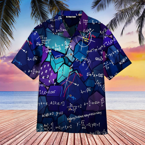 Back To School Math Teacher Pattern Aloha Hawaiian Shirt | HW730