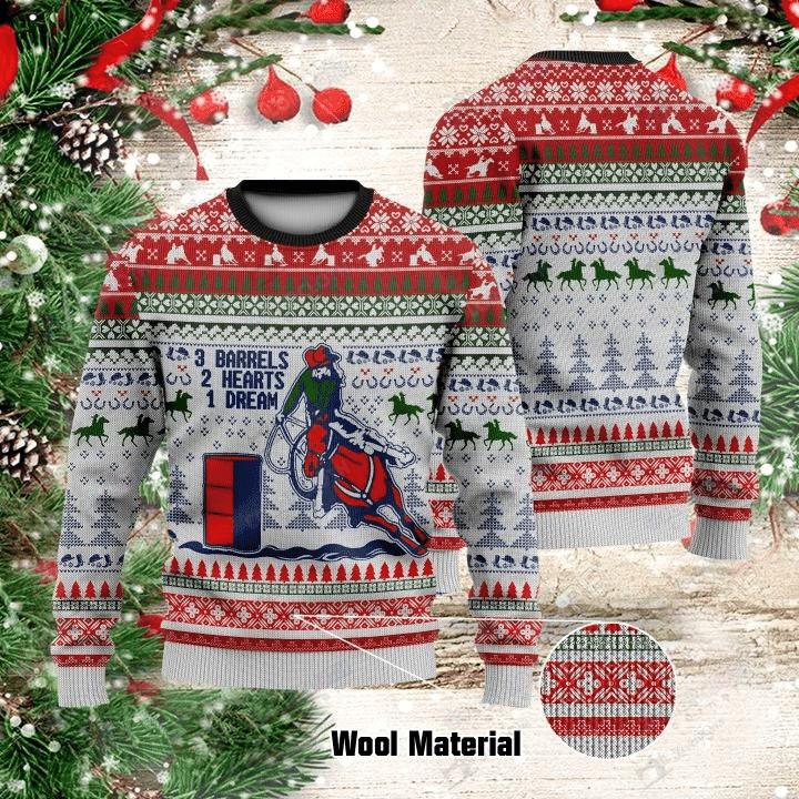 Barrel Racing Ugly Christmas Sweater | For Men & Women | Adult | US1334-BehighStyle