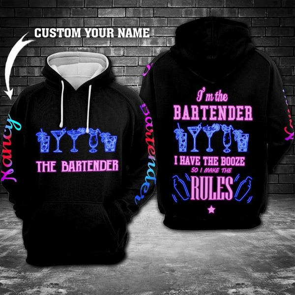 Bartender Make The Rules Custom Name 3D All Over Print | Adult | CN285