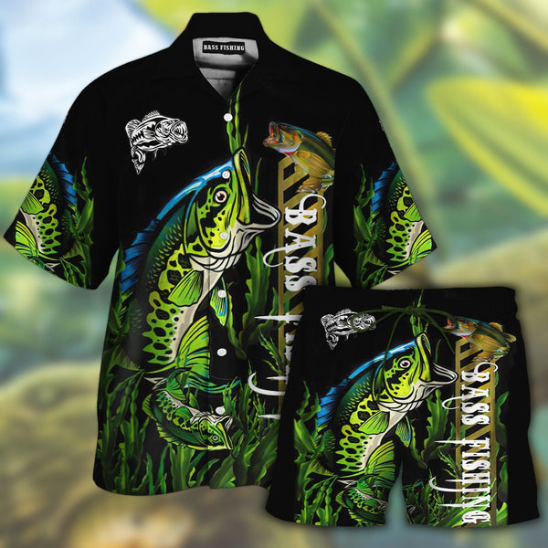 Bass Fishing Hawaiian Shirt Set | For Men & Women | HS137-BehighStyle