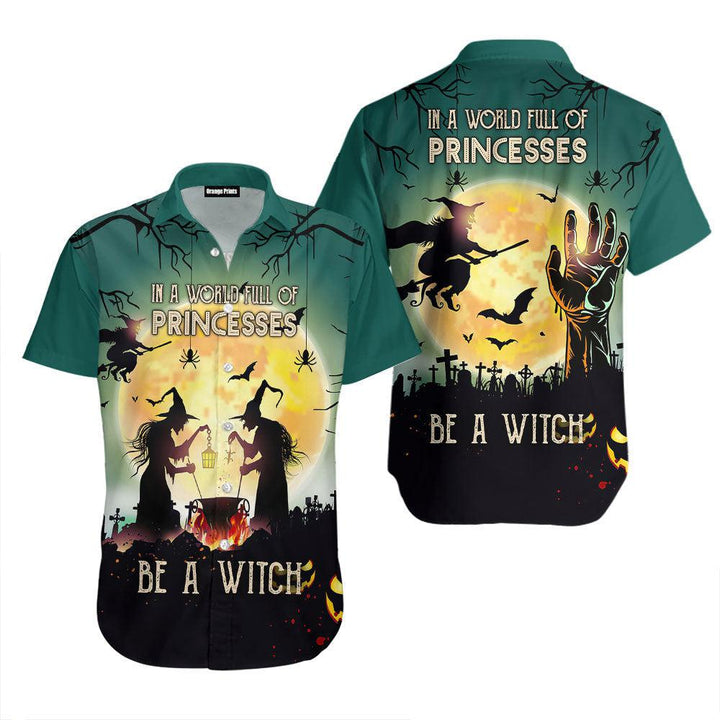 Be A Witch Halloween Hawaiian Shirt | For Men & Women | HW2599-BehighStyle