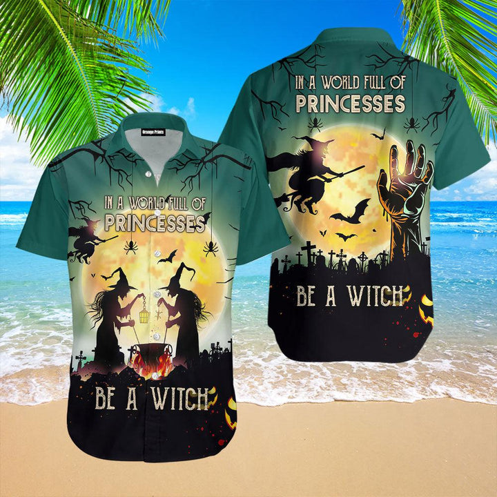 Be A Witch Halloween Hawaiian Shirt | For Men & Women | HW2599-BehighStyle