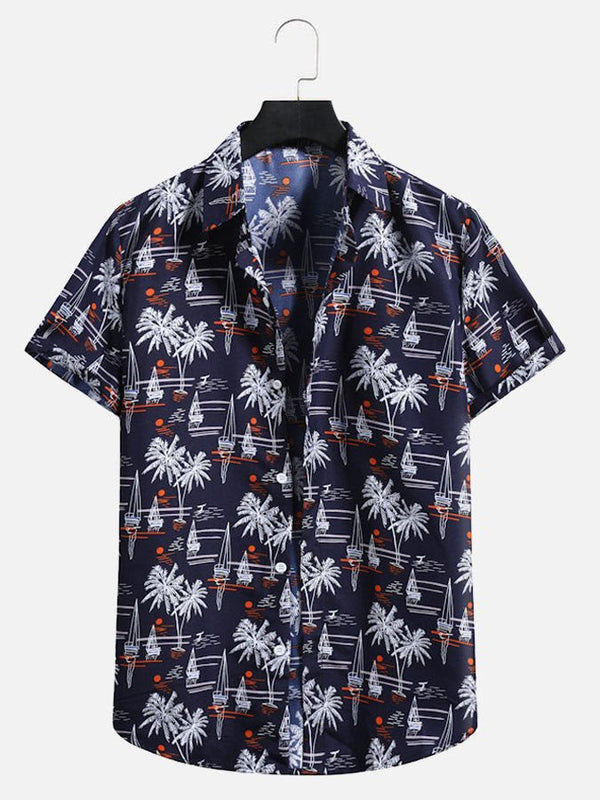 Beach Coconut Tree Hawaiian Shirt | HW3028