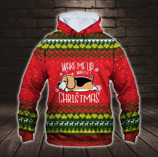 Beagle Dog Christmas 3D All Over Print | Adult | HP2614