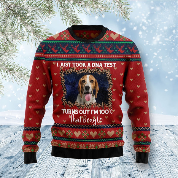 Beagle Dog Xmas Ugly Christmas Sweater | For Men & Women | Adult | US1569-BehighStyle