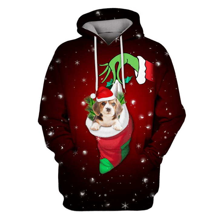 Beagle On Christmas 3D All Over Print | For Men & Women | Adult | HP1918-BehighStyle