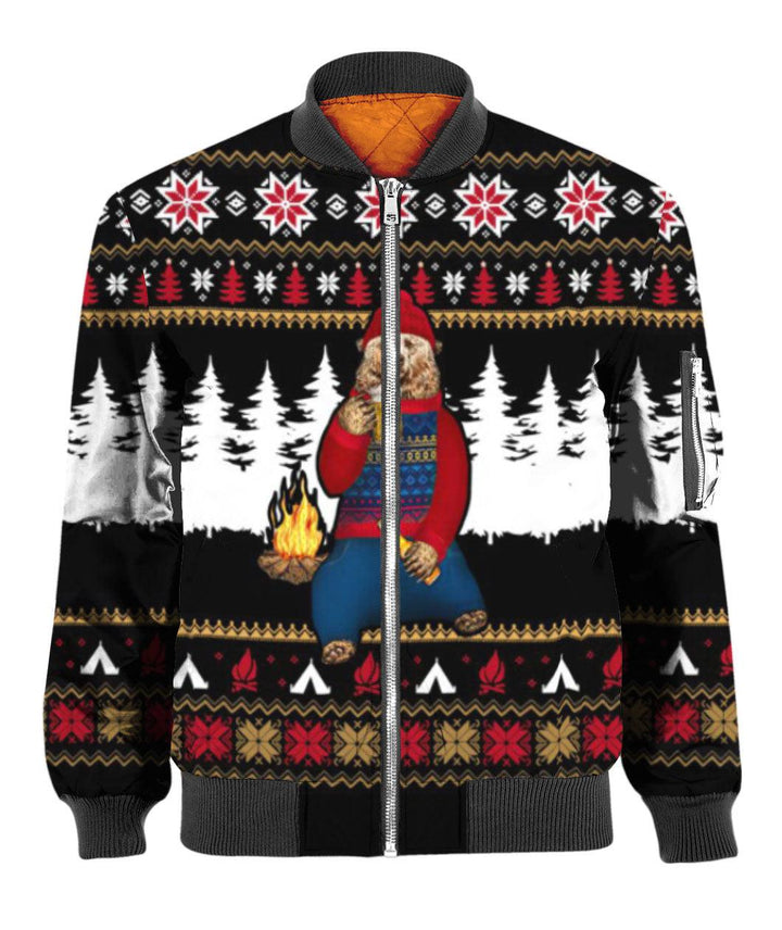 Bear Campfire Christmas 3D All Over Print | For Men & Women | Adult | HP1546-BehighStyle