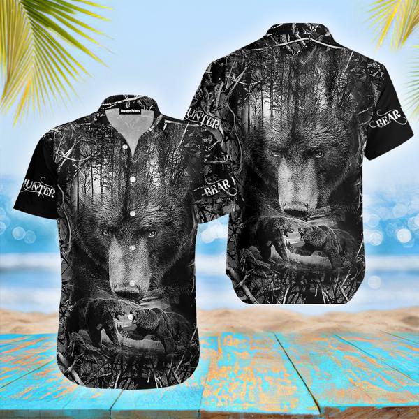 Bear Hunter 3D Hawaiian Shirt | For Men & Women | HW292-BehighStyle