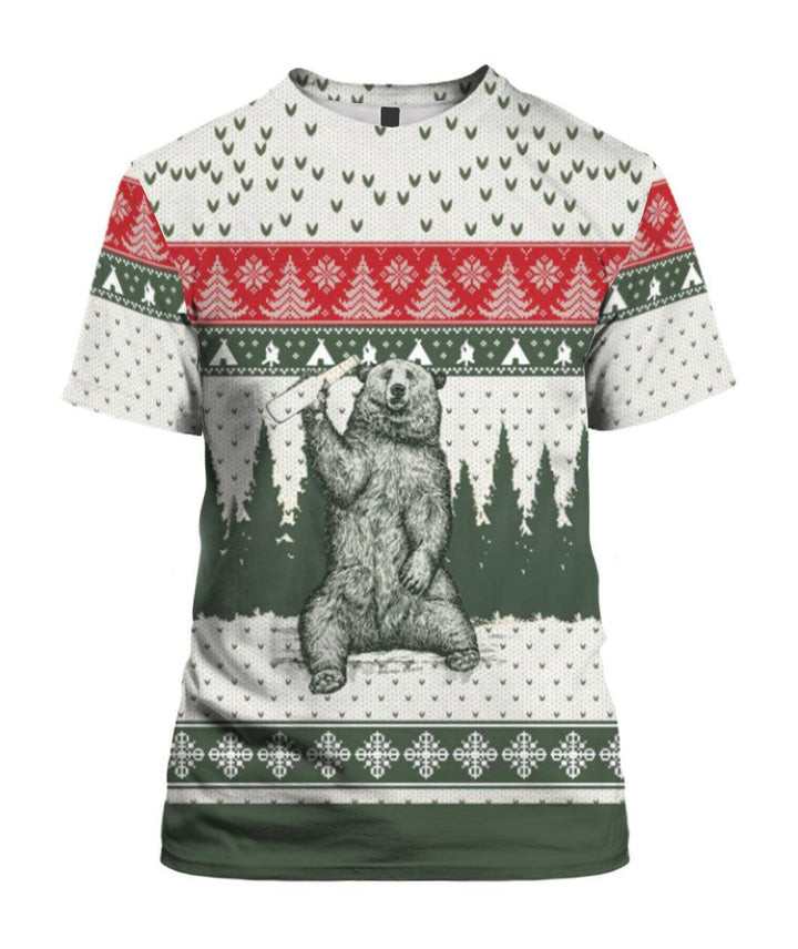 Bear I Hate People Ugly Christmas 3D All Over Print | For Men & Women | Adult | HP1559-BehighStyle