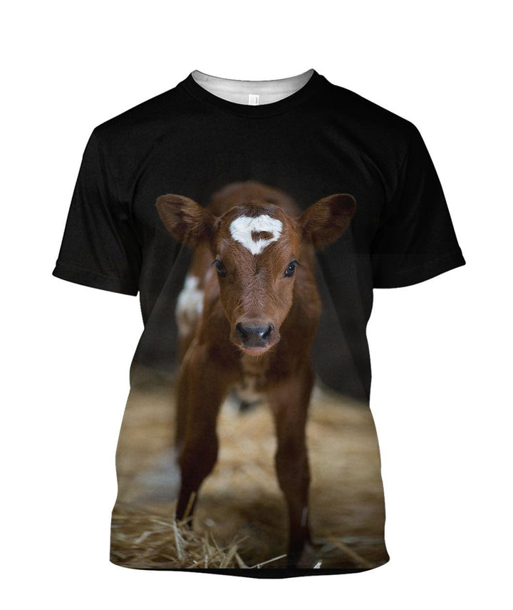 Beautiful Baby Cow 3D All Over Print | For Men & Women | Adult | HP1542-BehighStyle