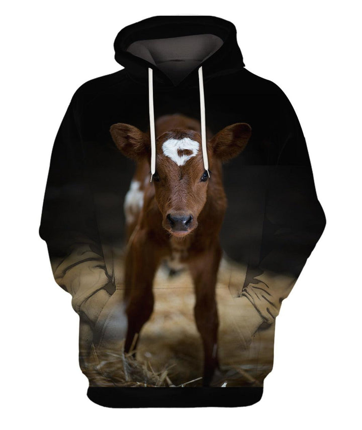 Beautiful Baby Cow 3D All Over Print | For Men & Women | Adult | HP1542-BehighStyle