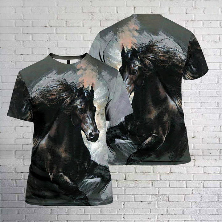 Beautiful Black Horse Cool Design Unisex 3D All Over Print | For Men & Women | Adult | HP757-BehighStyle