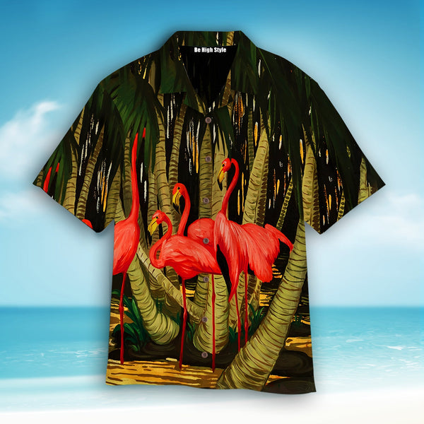 Beautiful Flamingo Coconut Tropical Hawaiian Shirt | HW2994