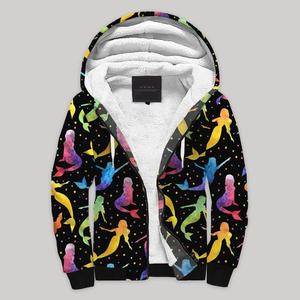 Beautiful Mermaid Beach Fleece Zip Hoodie All Over Print | FZ841