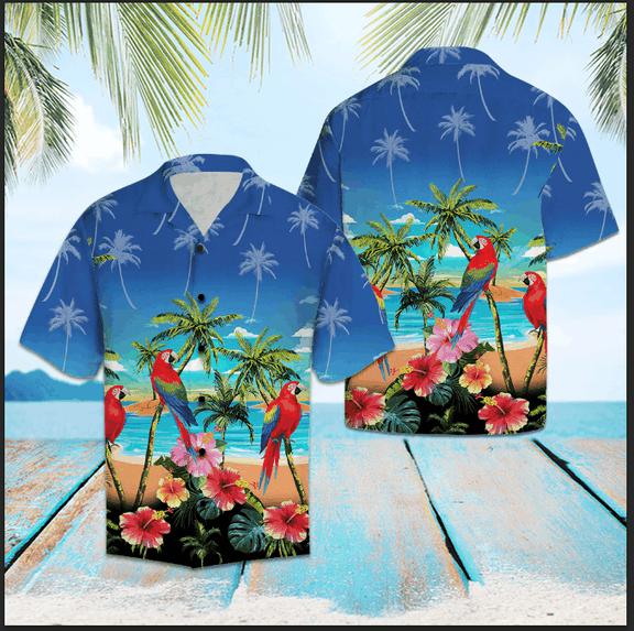 Beautiful Parrot Cool Design Aloha Hawaiian Shirt | For Men & Women | HW1097-BehighStyle