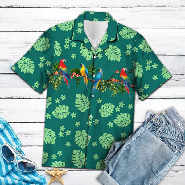 Beautiful Parrot Forest Cool Design Aloha Hawaiian Shirt | For Men & Women | HW1078-BehighStyle