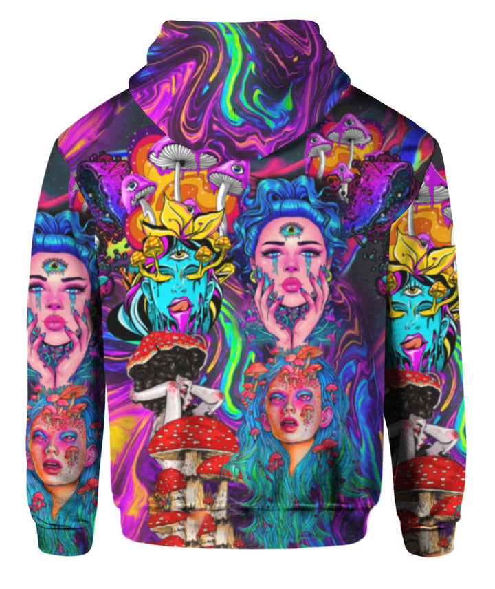 Beauty Psychic Hippies Mushroom 3D All Over Print | For Men & Women | Adult | HP948-BehighStyle