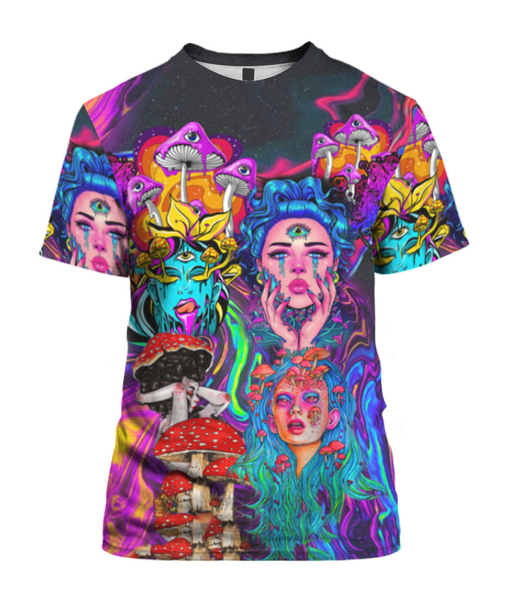 Beauty Psychic Hippies Mushroom 3D All Over Print | For Men & Women | Adult | HP948-BehighStyle