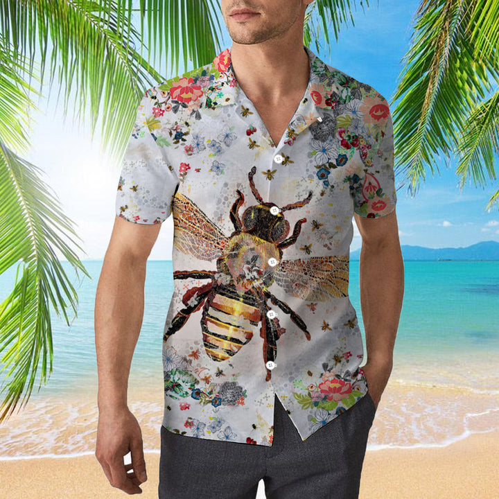 Bee Colorful Hawaiian Shirt | For Men & Women | HW382-BehighStyle