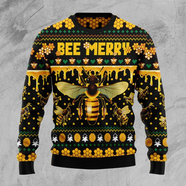 Bee Honey Merry Ugly Christmas Sweater | Adult | US2132