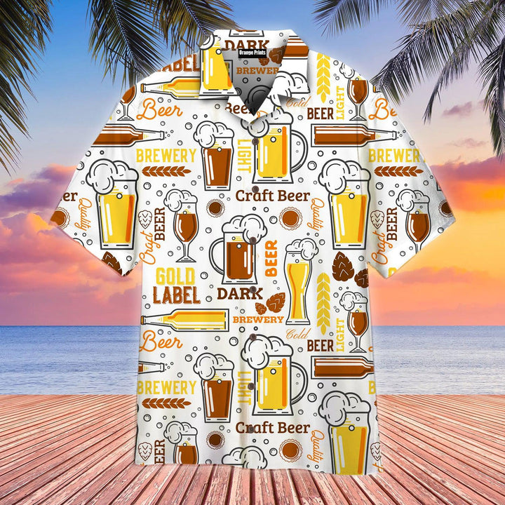 Beer Born To Drink Aloha Hawaiian Shirt | For Men & Women | HW789-BehighStyle