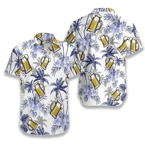 Beer Coconut Tree Hawaiian Shirt | HW2998