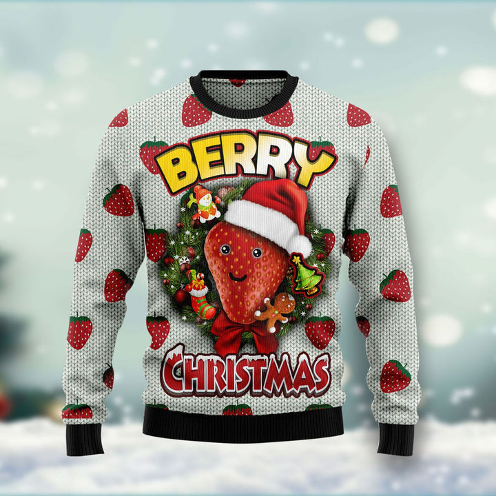 Berry Christmas Ugly Christmas Yall Ugly Christmas Sweater | For Men & Women | Adult | US1599-BehighStyle