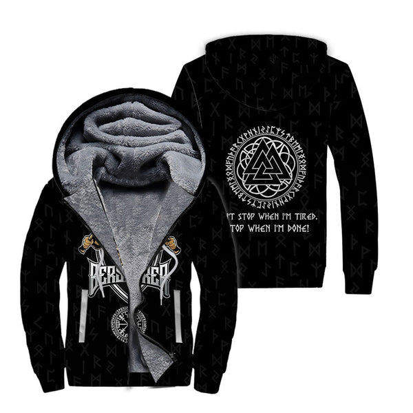 Berserker Champion Fleece Zip Hoodie All Over Print | For Men & Women | FT4297