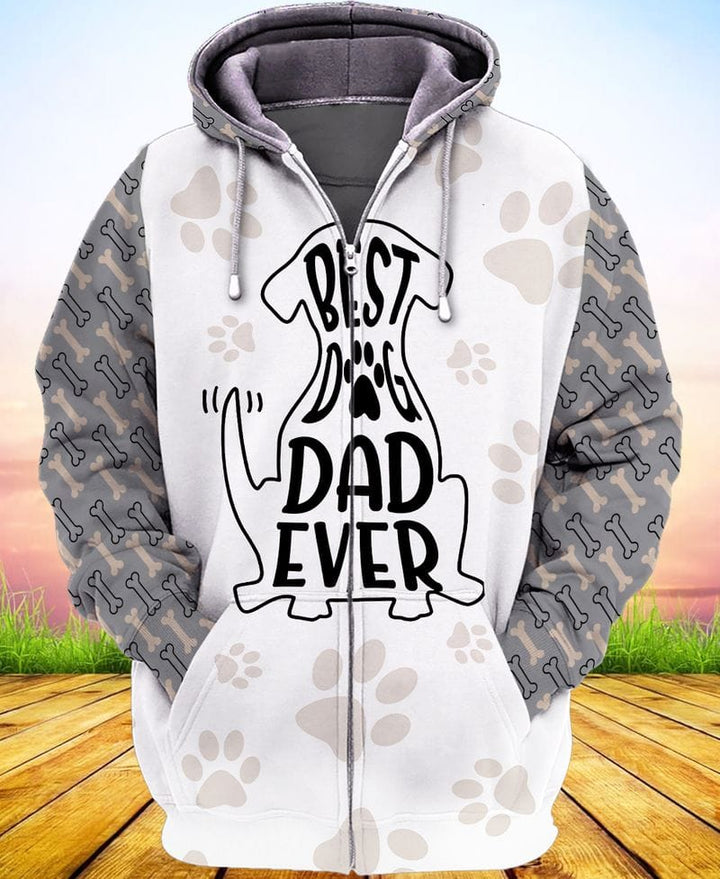 Best Dog Dad Ever 3D All Over Print | For Men & Women | Adult | HP1222-BehighStyle