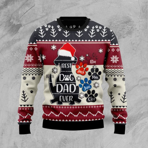 Best Dog Dad Ever 3D Sweater | Adult | US2667