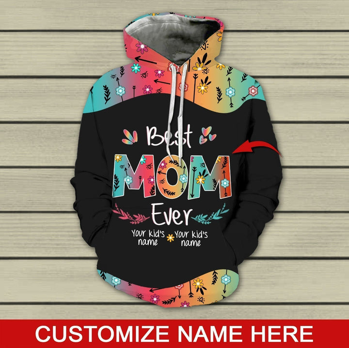 Best Mom Ever Custom Name 3D All Over Print | For Men & Women | Adult | CN128-BehighStyle