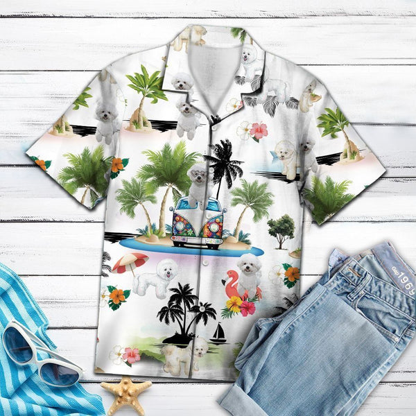 Bichon Frise Vacation Multicolor Hawaiian Shirt | For Men & Women | HW1361-BehighStyle