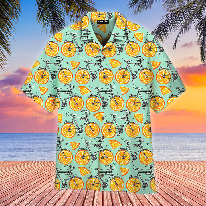 Bicycles With Orange Wheels Hawaiian Shirt | For Men & Women | HW2393-BehighStyle