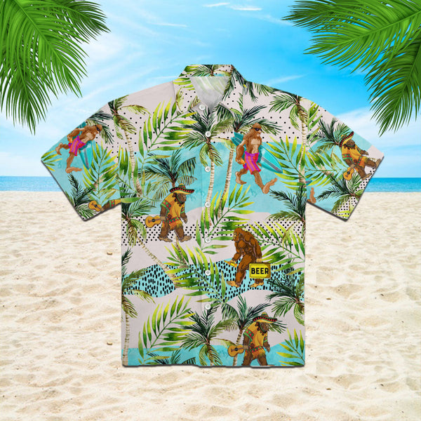 Bigfoot Activities Camping Hawaiian Shirt | For Men & Women | HW2181-BehighStyle