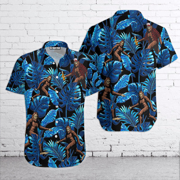 Bigfoot Aloha Hawaiian Shirt With Pocket| SP1020