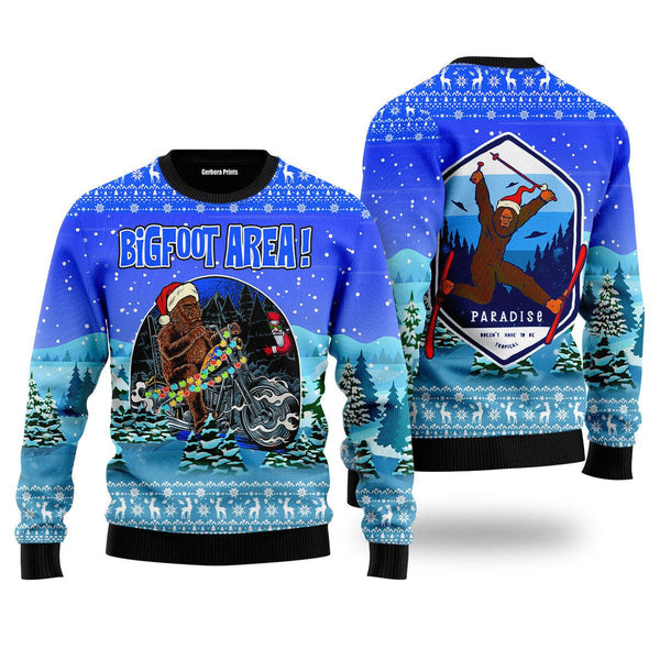 Bigfoot Area Ugly Christmas Sweater | Adult | US2518