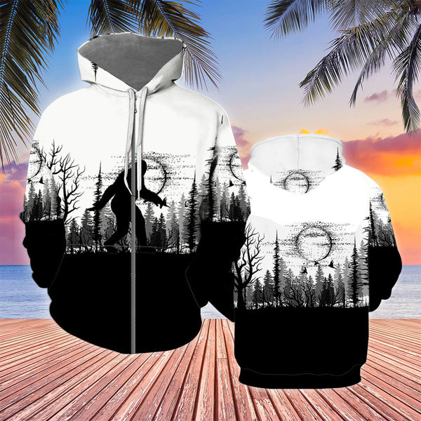 Bigfoot Black and White Cool Design Unisex 3D All Over Print | Adult | HP752