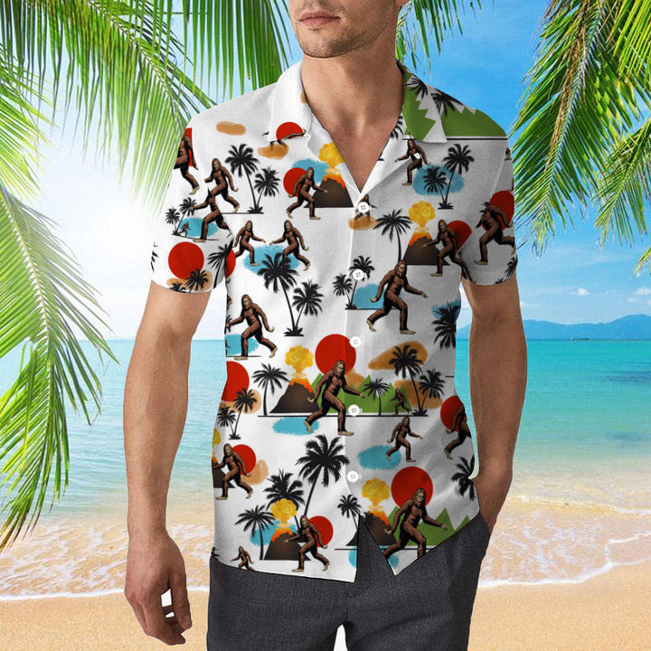 Bigfoot Camping Hawaiian Shirt | For Men & Women | HW2180-BehighStyle