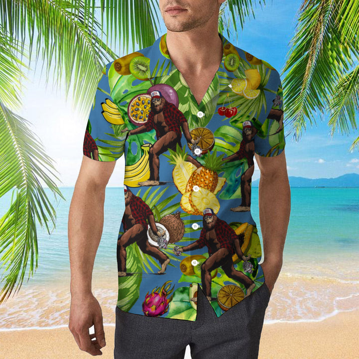 Bigfoot Camping Hawaiian Shirt | For Men & Women | HW2182-BehighStyle