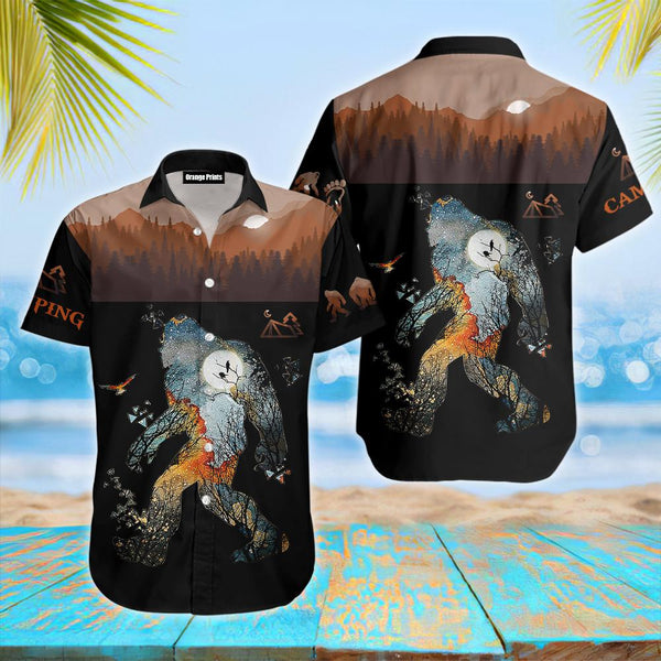 Bigfoot Camping Hawaiian Shirt | For Men & Women | HW2183-BehighStyle