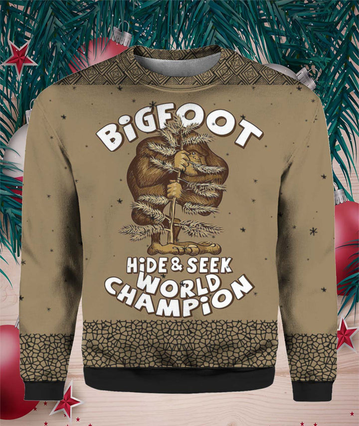 Bigfoot Hide And Seek Champion 3D All Over Print | For Men & Women | Adult | HP1519-BehighStyle