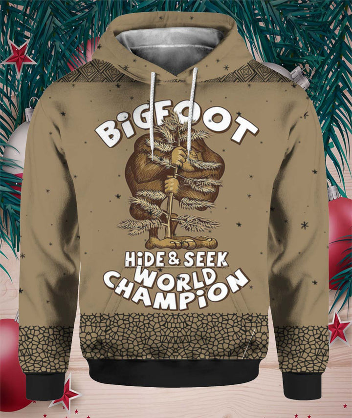 Bigfoot Hide And Seek Champion 3D All Over Print | For Men & Women | Adult | HP1519-BehighStyle