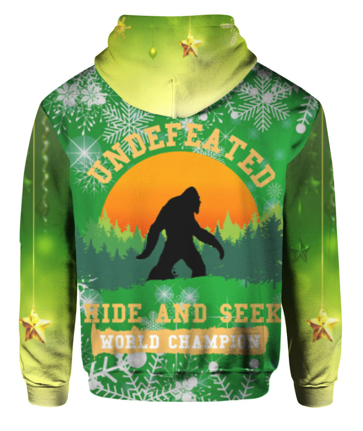 Bigfoot Hide And Seek Christmas 3D All Over Print | For Men & Women | Adult | HP967-BehighStyle